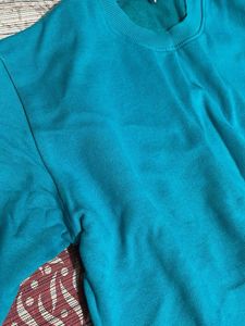 unisex Teal Sweatshirt