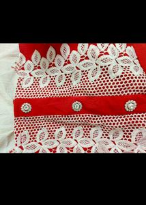 ❤🤍 Red And White Ethentic Top