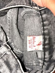 Gray Wash Cargo Pants