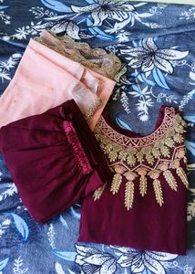 Beautiful Hand Work (Zardozi)Suit Set