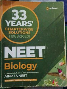 Arihant 33 Years Chapterwise Solution Neet Biology