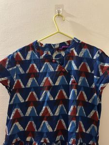 Triangle Print Maxi Dress