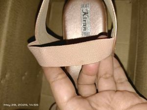 Rose Gold Platform Wedge Sandals
