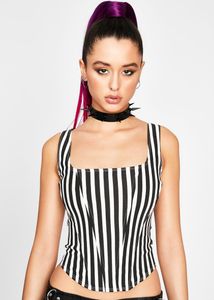 Striped Corset Top