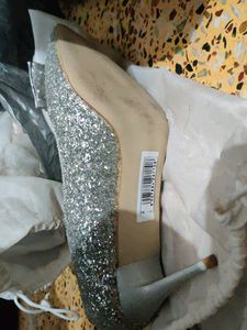 Sparkling Silver Heels