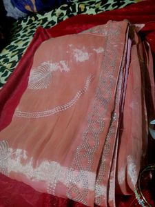 Stone Work Saree