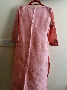 Zudio Pink Floral Kurta