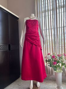 Pink Satin Gown