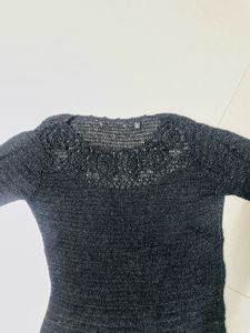 Elegant Black Knit Top