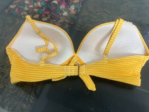 Yellow Stylish Bra For Beach