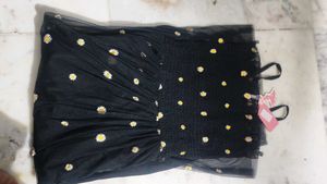 Black Floral Daisy Dress