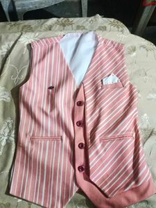 Striped Formal Waistcoat