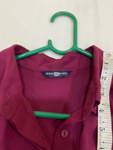 Burgundy Chiffon Top