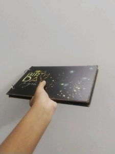 Happy birthday journal Diary w Black Paper