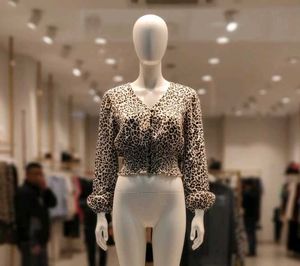 Leopard Print Long Sleeve Top