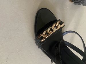 Elle Black Heel Sandals