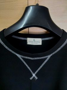 Black T-Shirt w/Contrast Stitching