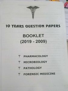 Second Year MBBS Sia Previous Years Question Paper