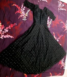 Elegant Black Kurta/gown Set