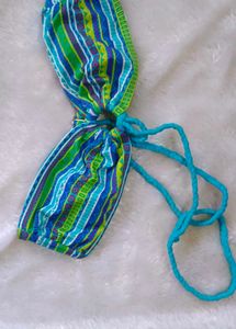Colorful Halter Bikini Top