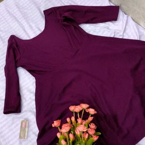 Elegant Plum Mini Dress