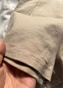 Beige Cropped Pants