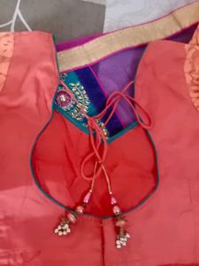 Peach Colour Lehnga