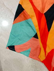 Colorful Print Shift Dress