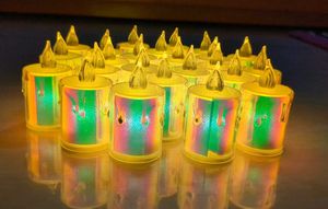 LED candle , battery operated 6 pc