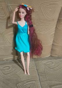 Barbie Doll in Blue Dress