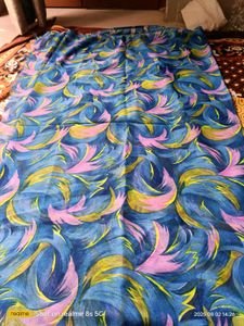 Blue Floral Saree