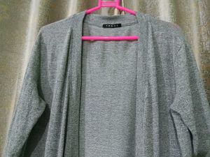Grey Longline Cardigan