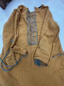 Elegant Mustard Kurta