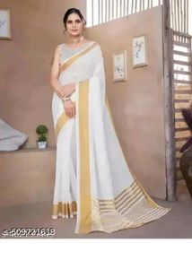Brand New Cotton Silk Sarees For Party Wear