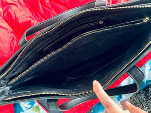 Elegant Allen Solly Black Tote Handbag – Classy &amp;