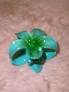 Hawain Sea Green Flower Clip Trendy
