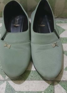 Cute Green Casual Shoes
