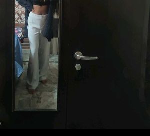 Elegant Light Blue Pants trousers