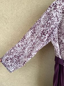 Pleated Purple Dress