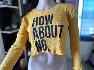 Yellow Crop Top