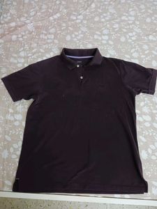 AJIO Burgundy Canterbury Polo Shirt - Size M