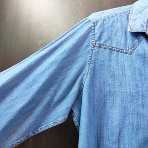 Blue Denim Shirt For Women | Bust 42