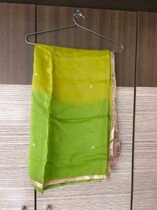 Aachho Green Chanderi Anarkali Suit Set XL