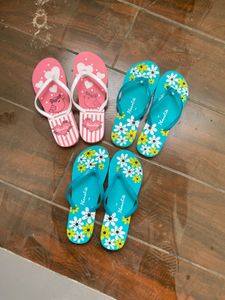 combo of 3 Cute Flip Flops - Fun Prints!