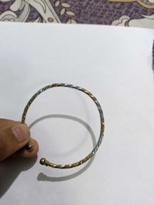 Elegant Gold And Silver Bracelet