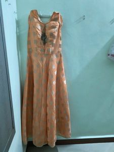 Peach Ethnic Gown