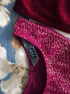 Maroon Velvet Top! ❤️🪆