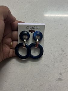 Dark Blue Earring