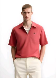 H&amp;M RIB Collar, Heavy GSM T-Shirt (Regular Fit)