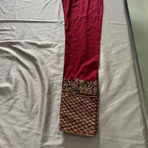 Red Embroidered Suit